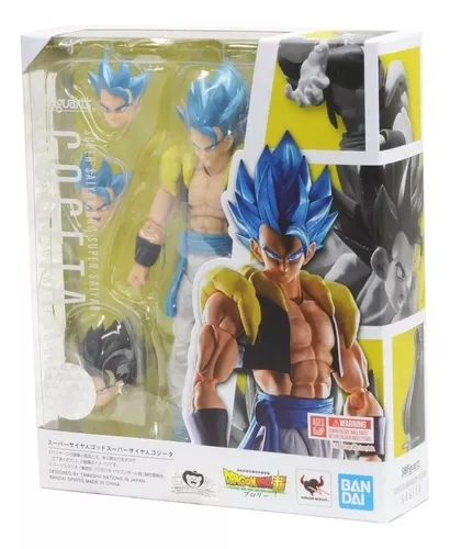 Boneco Goku Ssj Deus Blue Dragon Ball Super sh Figuarts Articulado