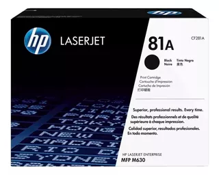 Toner Hp 81a Negro Cf281a Mfp M630 10.5k Pag