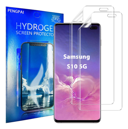 2x Mica Protector Para Samsung Galaxy S10 5g Hidrogel Suave