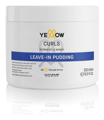 Leave In Pudding Yellow Curls Para Rizos 500ml