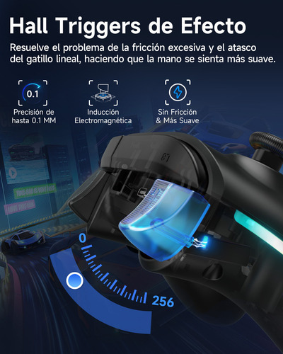 Easysmx X15 Inalambrico Control Bluetooth Para Pc Android Ios Nintendo Switch Hall Joysticks Y Triggers De Efecto Gamepad Con 1000mah Bateria Gamer Iluminación Rgb Genial