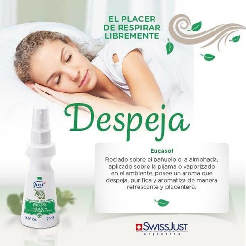 Aceite Esencial Swiss Just Eucasol Y Eucalipto - Alergias