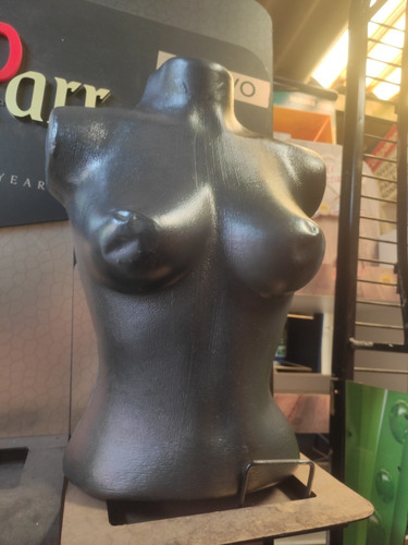 Maniquíe Torso Mujer Dama Plástico Busto Negro