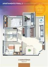 Apartamento À Venda, 58 M² Por R$ 315.000,00 - Caiçara - Praia Grande/sp - Ap5120