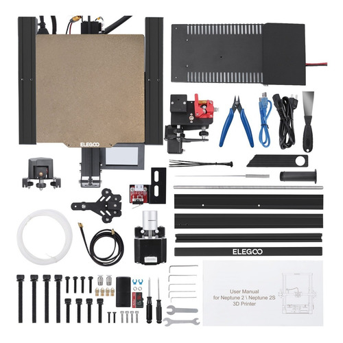 Imagem 7 de 10 de Kit Impressora 3d Elegoo Neptune 2s - Frete Grátis