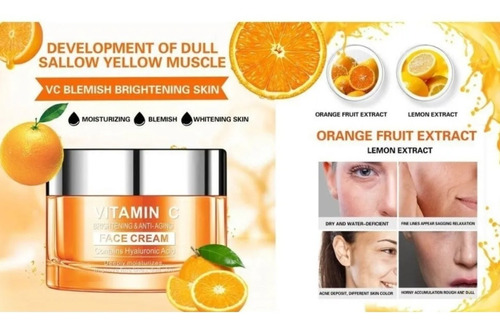 Pack 3 Crema Vitamina C + Ácido Hialurónico Ilumina Antiedad