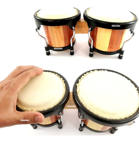 Juego De Bongos Alde Audio Medidas 4  10 Cm Y 5  13 Cm Ax