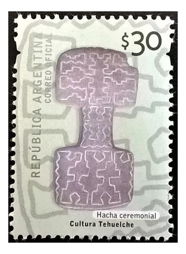 2012 Arte Indigena Ordinario- Argentina (sello) Gj 3956 Mint