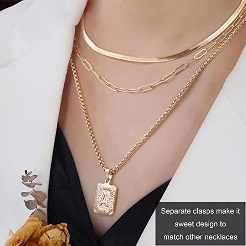 Delicados Collares En Capas For Mujer, Collar De Cadena Con