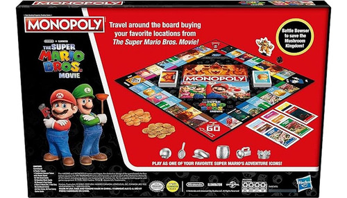 Monopoly Super Mario Bros La Pelicula Juego De Mesa Hasbro