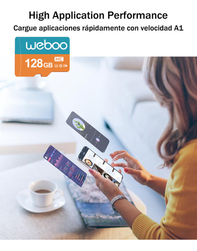 Cartão de memória Amyzavls Cartão de memória de 128gb Cartão Tf