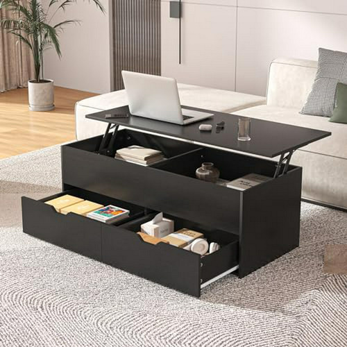 Mesa De Centro Elevable Con Almacenamiento