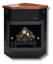 Comprar Hogar Kamin Rinconero Metalico Con Fogon Alpino Gas 6000 Cal