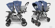 Comprar Coche Cuna Para Bebe Mellicero De Lujo Infantil Deluxe Color Azul Color del chasis Gris
