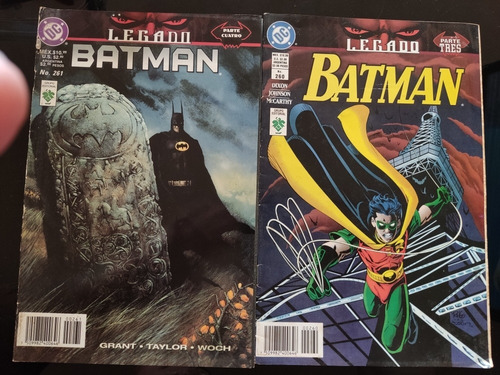 Comic Revista  Batman Legado #260 , #261 Dc