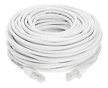 Cable De Red Ethernet Cat6 Blanco 200 Pies