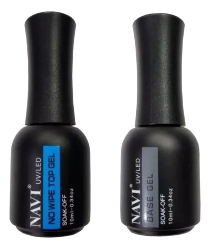 Base Y Top Coat Navi Gel Semipermanente Uv Led Uñas 10ml