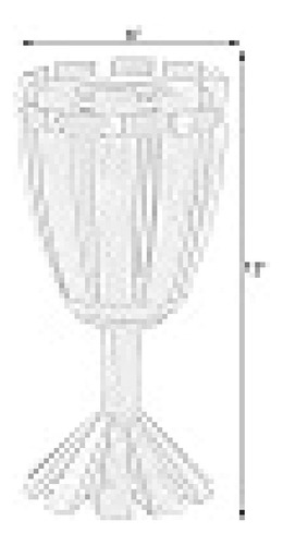 Copa De Vino De Madera En Forma De Vendimia Decorativa Sola