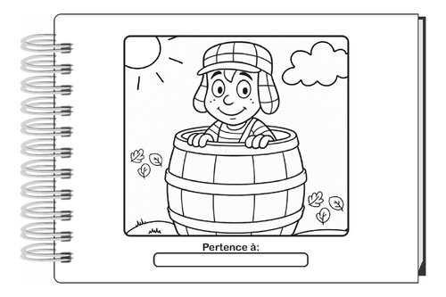 Pintar Livro De Colorir Turma Do Chaves Capa Dura Varios Desenhos Tamanho A5