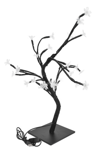 Árbol De Cerezo En Flor, Led Cálido, Alimentado Por Usb, Plá