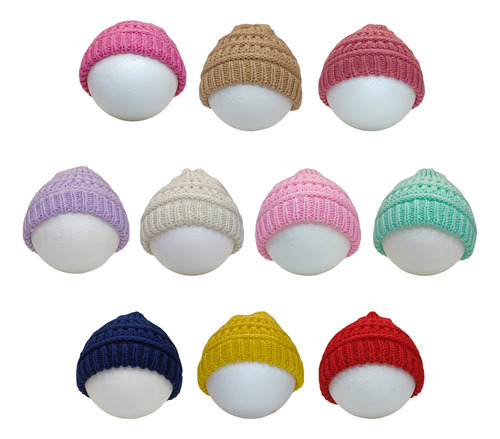 Turbante, Gorrito Para Bebé De Tejido Sencillo Sin Moño