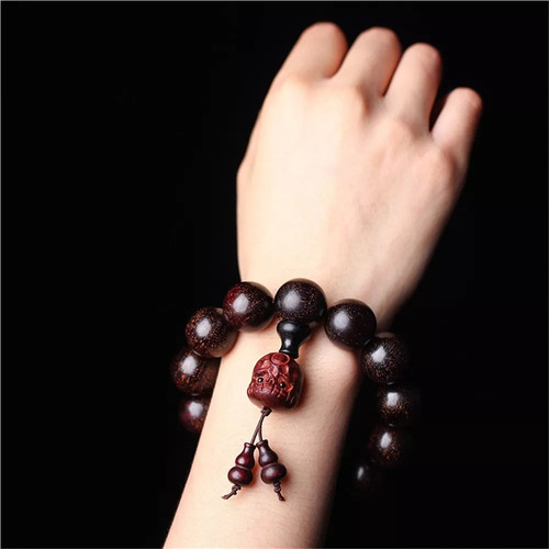 Pulsera De Transferencia De Riqueza De Sándalo Rojo