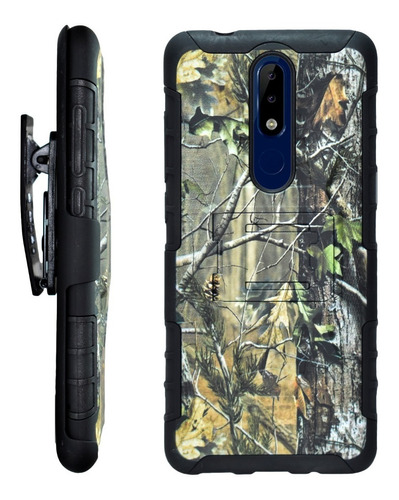 Funda Uso Rudo Camuflage 3 En 1 Nokia 5.1