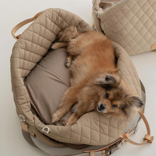 Pet Carrier Travel Bag Puppy Car Seat For Small Camel
