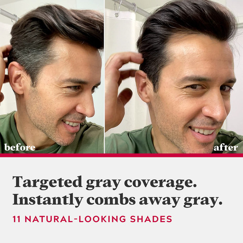 Tintura De Cabelo Só Para Homens, Fácil De Pentear, Marrom M