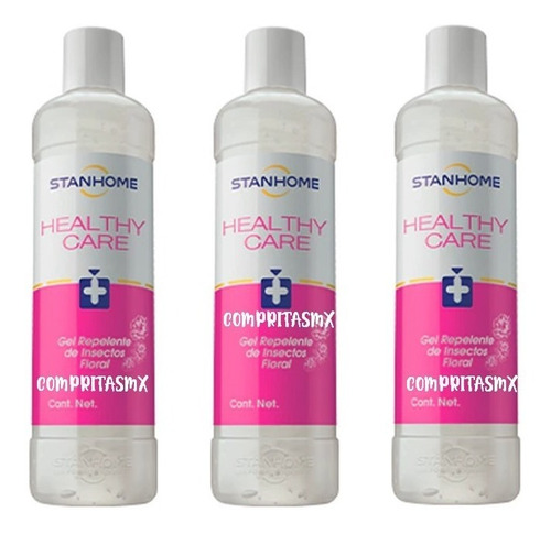 Imagen 2 de 2 de Stanhome Gel Repelente De Insectos 300 Ml Paquete C/3 Floral