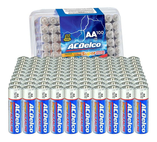 Acdelco 100-count Aa Batteries, Maximum Power Super Alkaline
