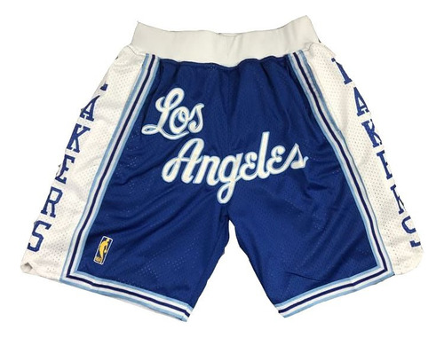 Short Nba Lakers Azul Y Blanco 