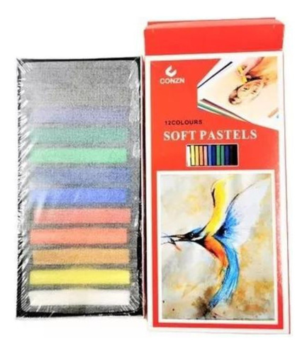 Set 12 Barras Pasteles Secos Suaves Colores