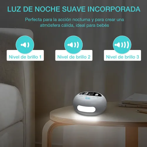 Aspirador Nasal Para Bebé Seguro Eléctrico Limpiador Con Luz Nocturna Dr Isla U92 Blanco