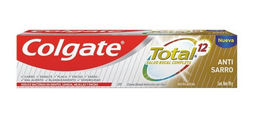 Crema Dental Colgate Total 12 Anti Sarro 90 G