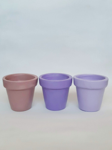 Imagen 5 de 7 de 12 Macetas De Barro N 6 Souvenir Suculentas Velas