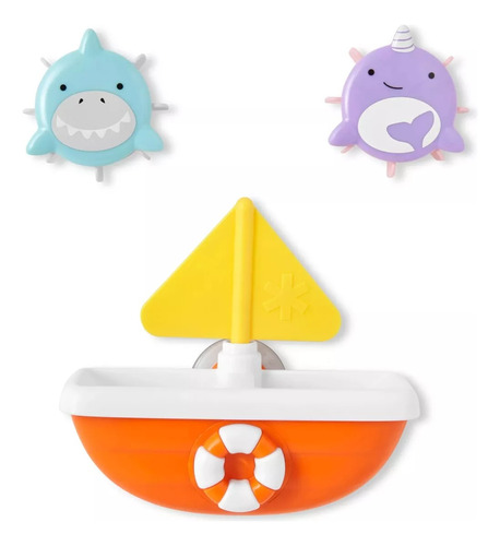 Barco Agua Juego Para Baño Bebe  Zoo Tip Spint Boat Skip Hop