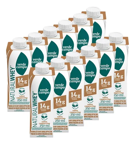 Bebida Lactea Zero Lactose Proteina Whey Combo Verde Campo