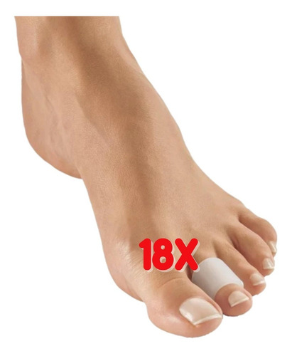 Imagem 2 de 9 de Corretor Pés Anti-calo Bolha Dedos Pé Silicone Pé Joanete