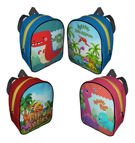 30 Mochilas Bolos Dulceros Dinosaurios Personalizadas