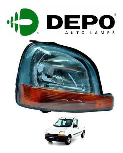 Faro Derecho Renault Kango 97-02 Depo