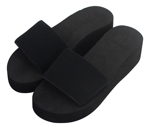 Zapatillas De Playa Tipo Chanclas De Verano Con Tacón Inclin