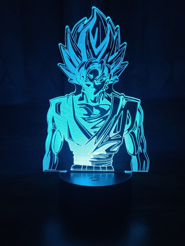 Lampara Led Goku 7 Colores Led En Uno Dragon Ball Z