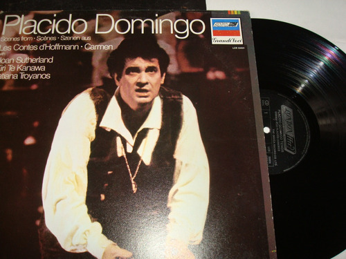 Placido Domingo--disco De Acetato---lp--grandi Voci