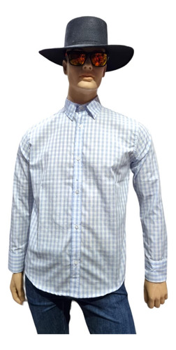 Camisa Manga Larga Semi Slim Fit Cuadros