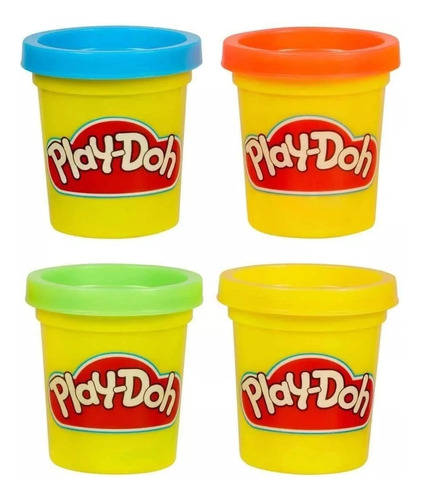 Play Doh Pack X 4 Masas De Plastilinas 