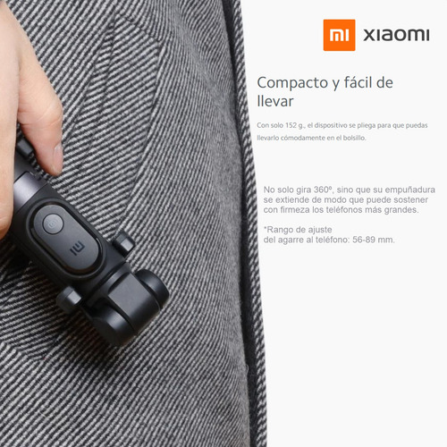 Xiaomi Mi Selfie Stick, Monopié Trípode Bluetooth, Gira 360º