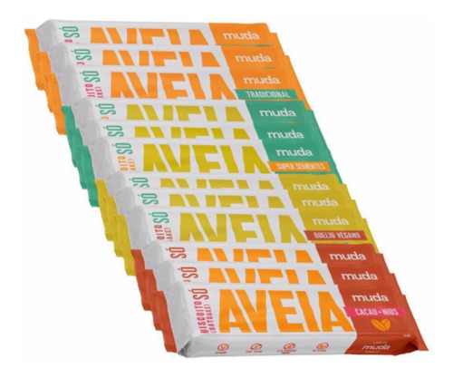 Biscoito/bolacha De Aveia Vegano 12 Unid - Muda Alimentos