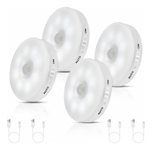 Luz De Sensor De Movimiento Led Recargable Mejorada Int...