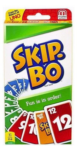 Juego De Mesa Uno-skip Bo Juego De Cartas Mattel Games